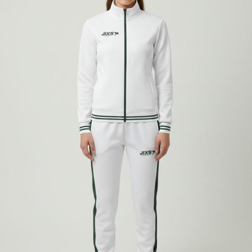 ensemble-survetement-femme-blanc-vert-v1-jixs-1.jpg JIXS Tracksuit Pro Femme Blanc Vert