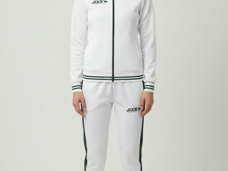 ensemble-survetement-femme-blanc-vert-v1-jixs-1.jpg JIXS Tracksuit Pro Femme Blanc Vert
