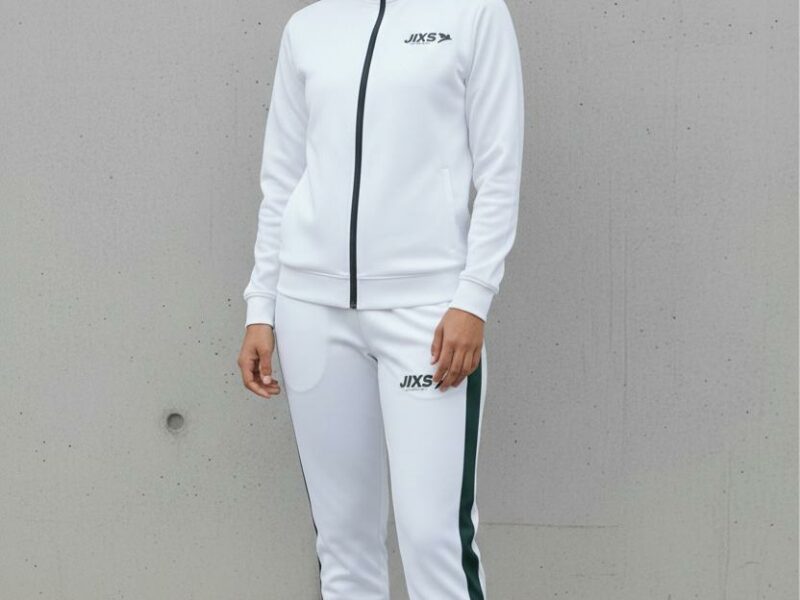 JIXS Tracksuit Pro Femme Blanc Vert V2