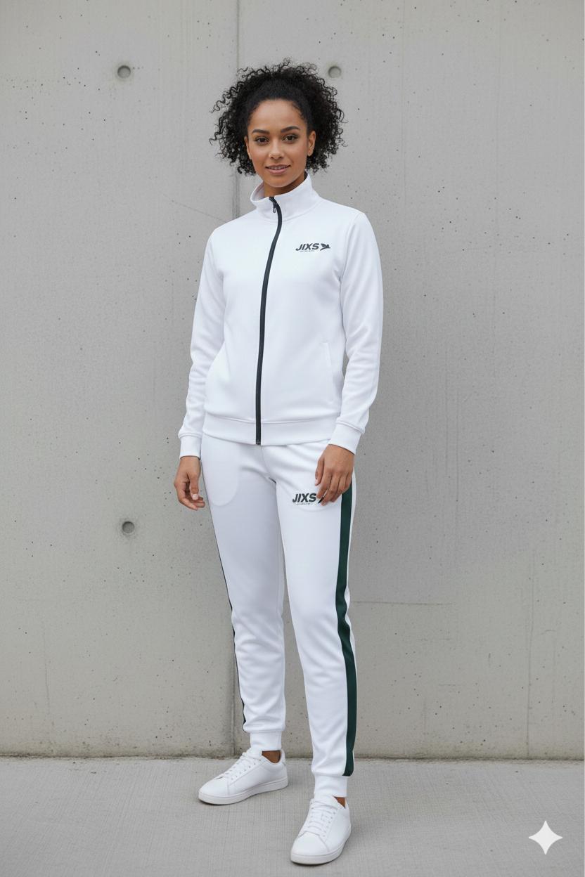 JIXS Tracksuit Pro Femme Blanc Vert V2