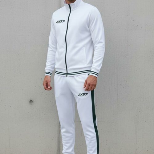 JIXS Tracksuit Pro Homme Blanc Vert