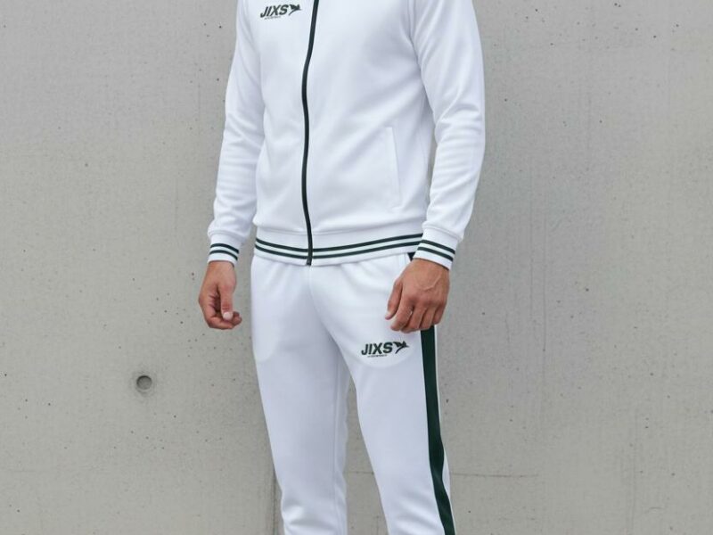 JIXS Tracksuit Pro Homme Blanc Vert