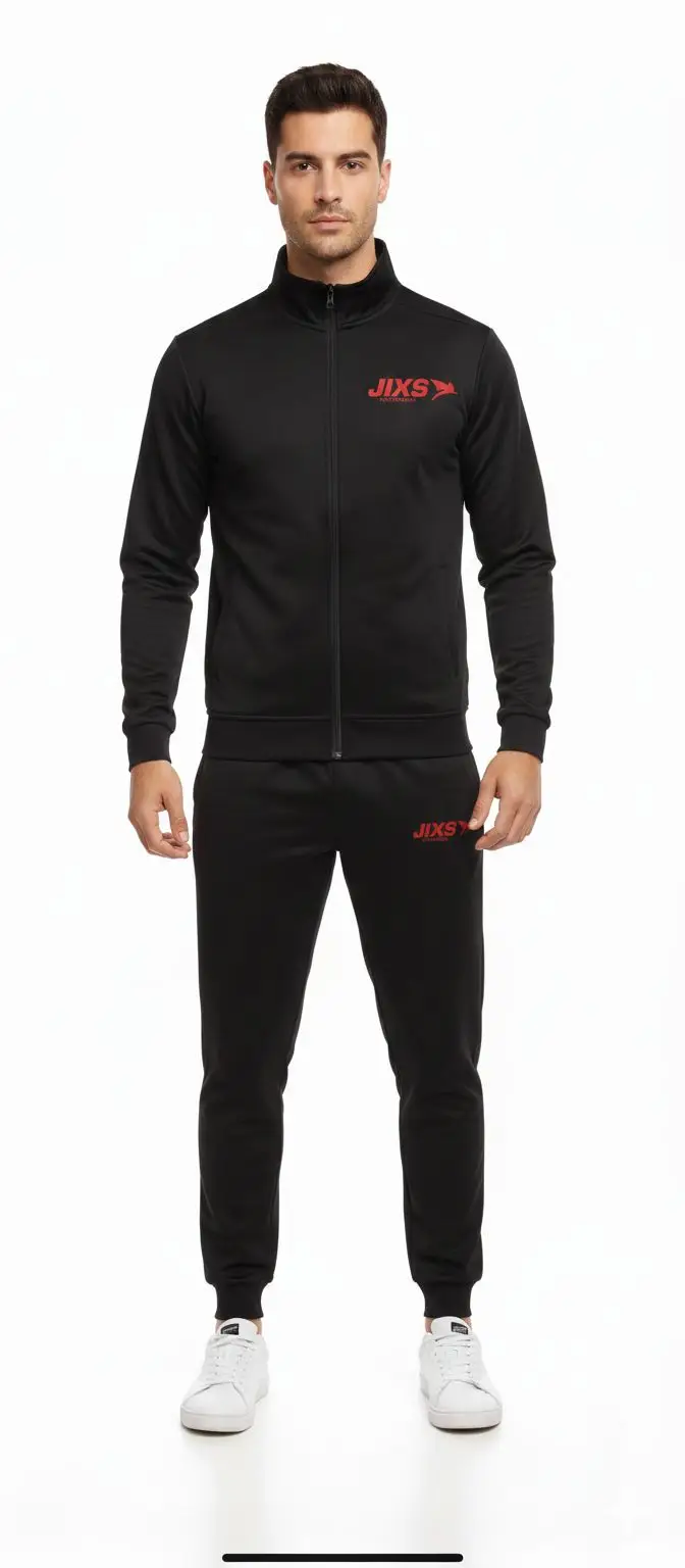 ensemble-survetement-homme-noir-jixs-tracksuit-pro Survêtement homme noir JIXS Tracksuit Pro