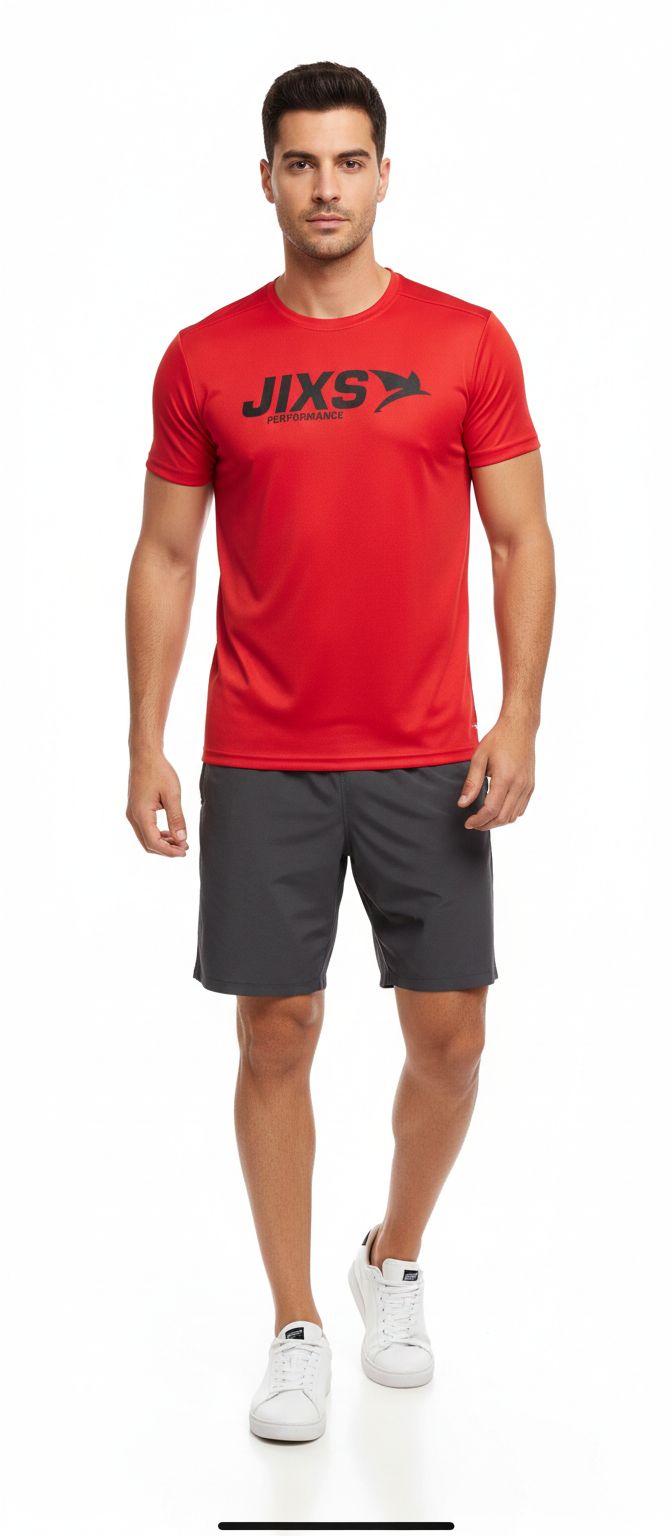 JIXS Bold Tee Homme Rouge